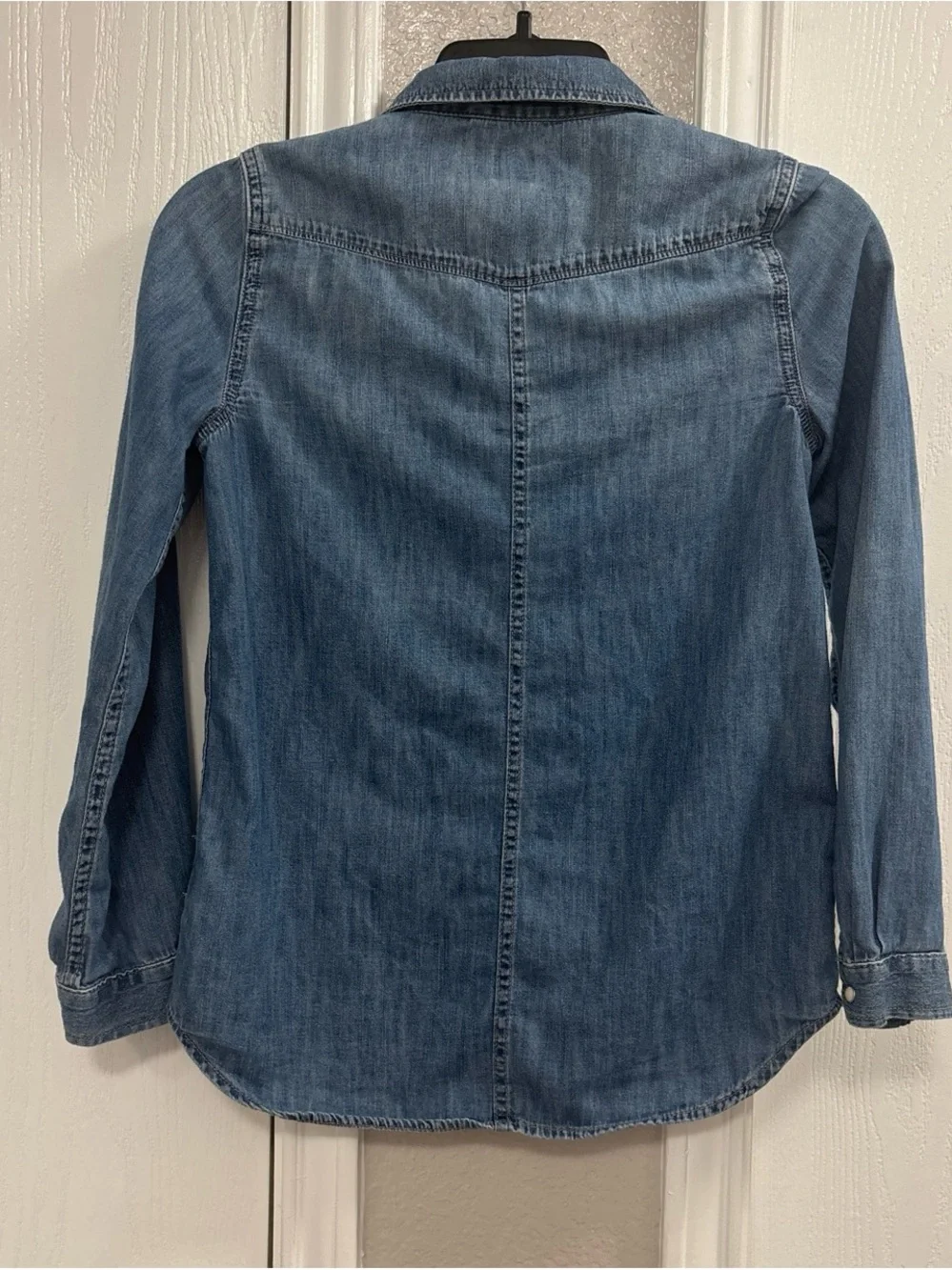 GAP Women's Light Blue Denim Shirt